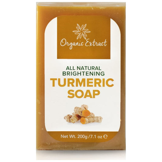 Organic Extract Turmeric Cleanser Soap 200g - Brand: Organic Extract - Suitable for All Ages and Skin Types